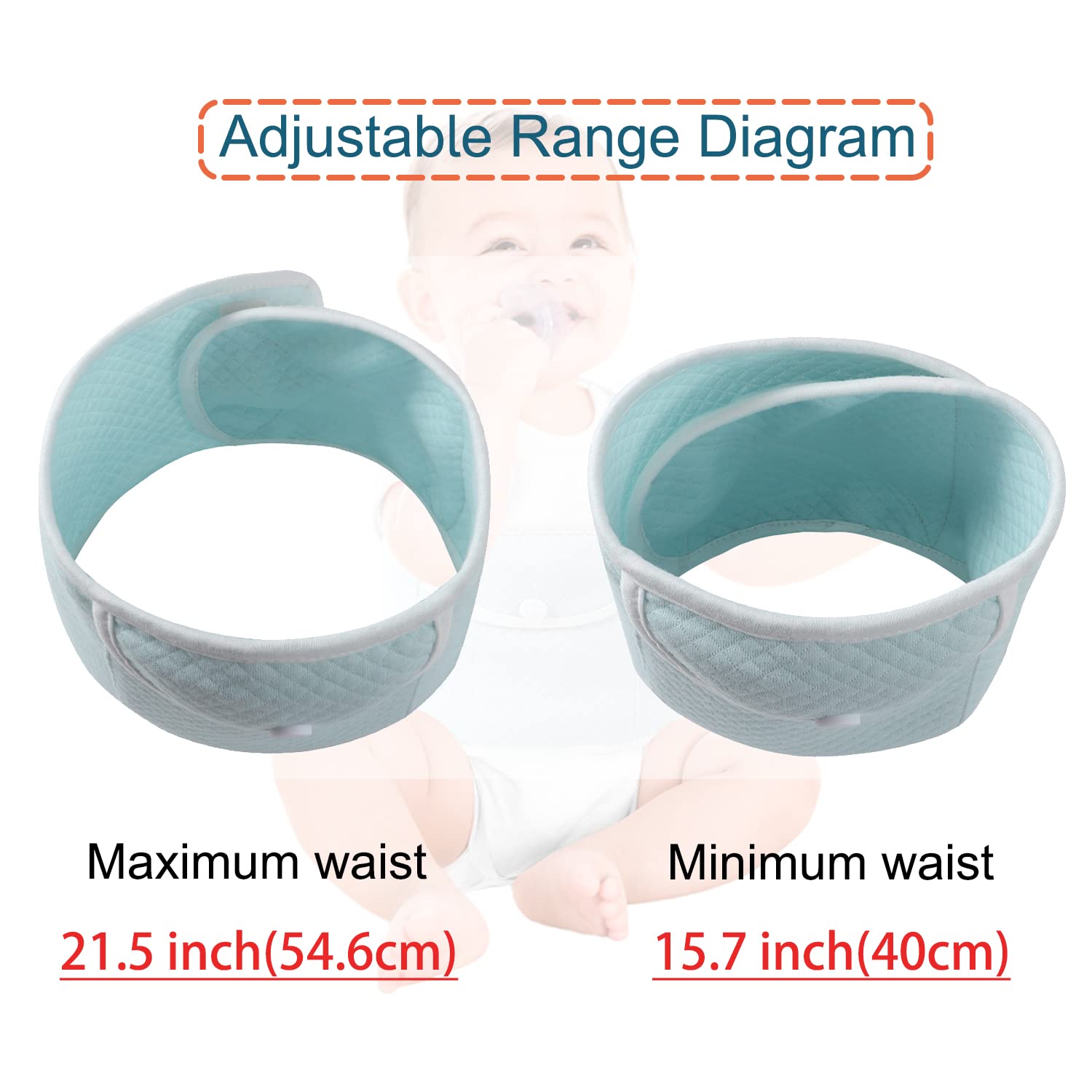 Baby Colic, Gas and Upset Stomach Relief,Heated Tummy Wrap,Infant Swaddling Belly Belt with Soothing Warmth,Newborns Bellyband,Relieve intestinal colic, Soothe Colic Discomfort,Hot water bottles(Blue) - Image 7